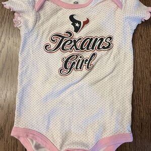 NFL Texans Girl Pink and White One Piece SUPER CUTE! AA